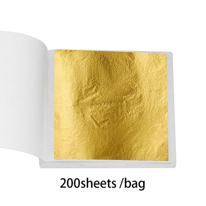 100-200 Sheets Imitation Gold Foil Paper – Gilding DIY Epoxy Resin Jewelry Making & Craft Decoration