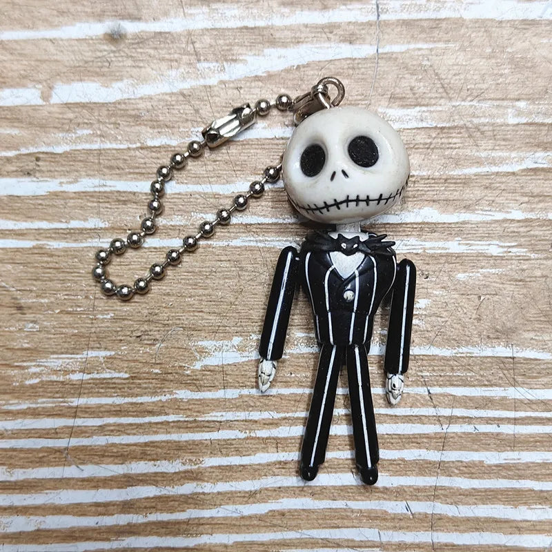 Disney The Nightmare Before Christmas Keychain – Jack Skellington Pendant Cute Doll Jewelry Accessory