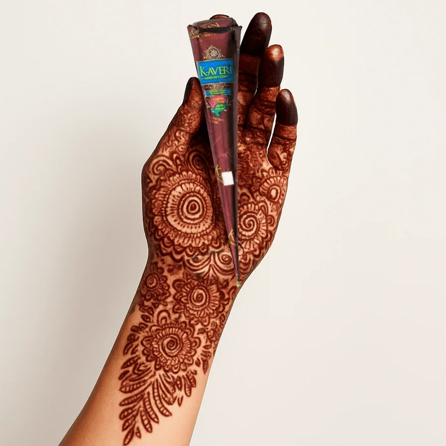 Henna Temporary Tattoo Paste – Brown, Black & Red Semi-Permanent Body Art Kit (1/3/12pcs)