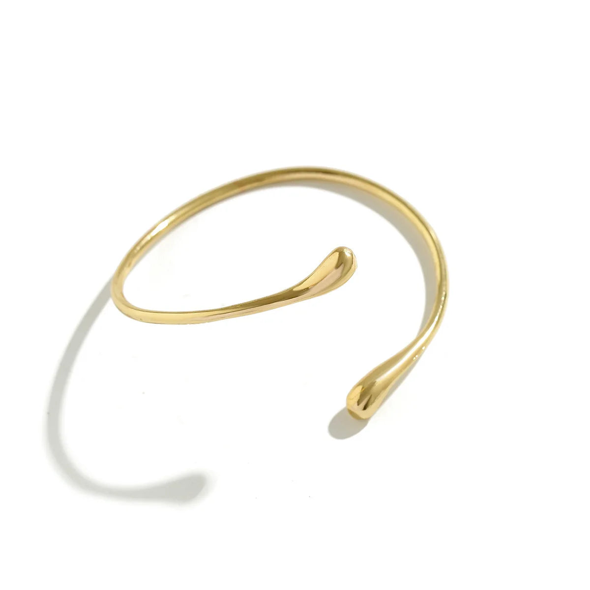 FTCY Vintage Upper Arm Bracelet for Women – Trendy Geometric Water Drop Shape Adjustable Bangle Women's Jewelry