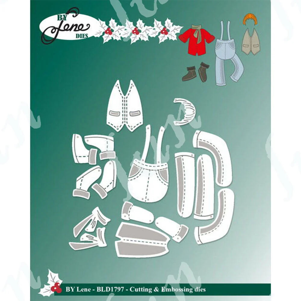 Tall Elf Metal Cutting Dies – Pine Cone Gnome Scrapbooking, Mailbox Craft Supplies for DIY Photo Albums