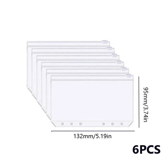 2023 Budget Planner – A7 Cash Envelope Savings Binder with 6 Holes for Financial Management, Loose-Leaf Notebook Organizer