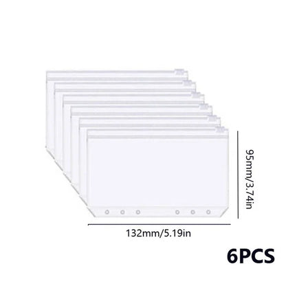 2023 Budget Planner – A7 Cash Envelope Savings Binder with 6 Holes for Financial Management, Loose-Leaf Notebook Organizer