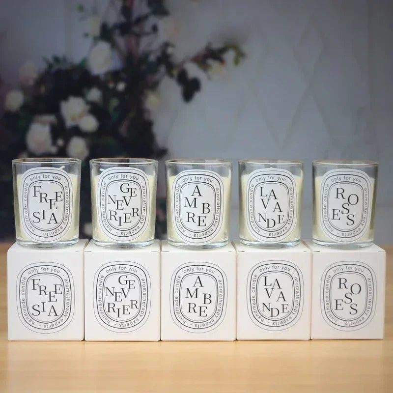 Romantic Transparent Scented Candle – Aromatic Gift Jar for Weddings & Special Occasions