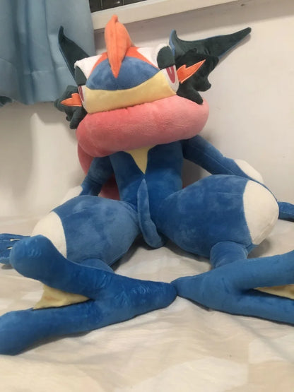 Large 150CM Pokemon Greninja Plush Toy – Soft Kawaii Stuffed Doll & Cute Throw Pillow for Kids’ Room Decor & Birthday Gift