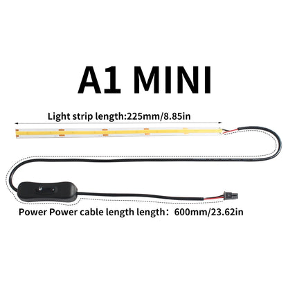 LED Light Strip for Bambu Lab A1/A1 Mini - Super Bright Ra95 24V Fill Light - Essential 3D Printer Accessories