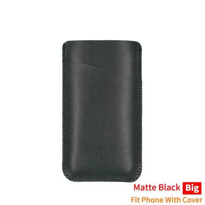 Universal PU Leather Phone Bag - Protective Pocket Wallet Pouch for iPhone 14–17 Pro Max Plus and Samsung Note 20 S21