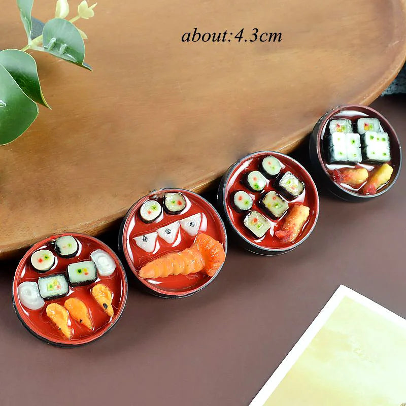 2PCS 1:6 Scale Miniature Japanese Seafood Noodles – Dollhouse Pretend Food for Blythe, Barbie, BJD & 1/6 Dolls Accessories