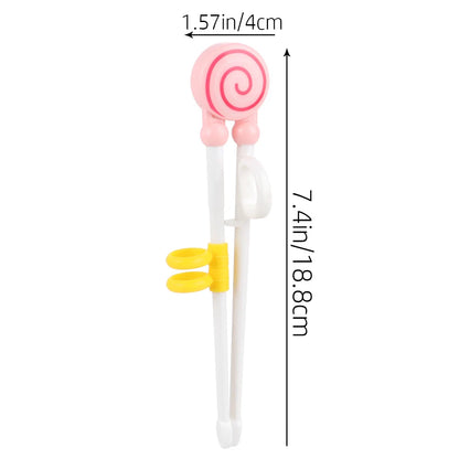Cartoon Kids Training Chopsticks - Cute Plastic Learning Chopsticks for Correct Eating Practice
