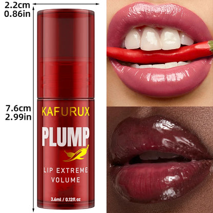 2PC Lip Plump Gloss Set – Long-Lasting Moisturizing Lip Oil Serum for Instant Volume, Repair & Fine Line Reduction