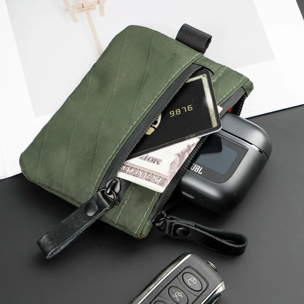 X-Pac RFID-Blocking Zip Pouch Wallet – Weatherproof Carbon Neutral Fabric with YKK Zipper, Black
