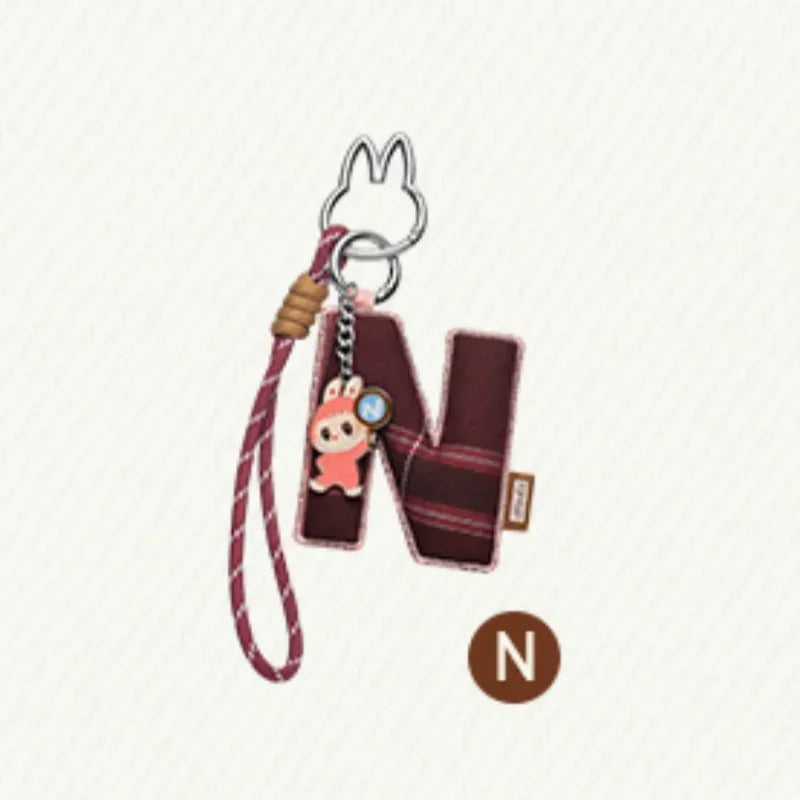 POP MART Labubu The Monsters Pin — Love Series Letter Pendant Blind Box, Mystery Toy Figure Ornament