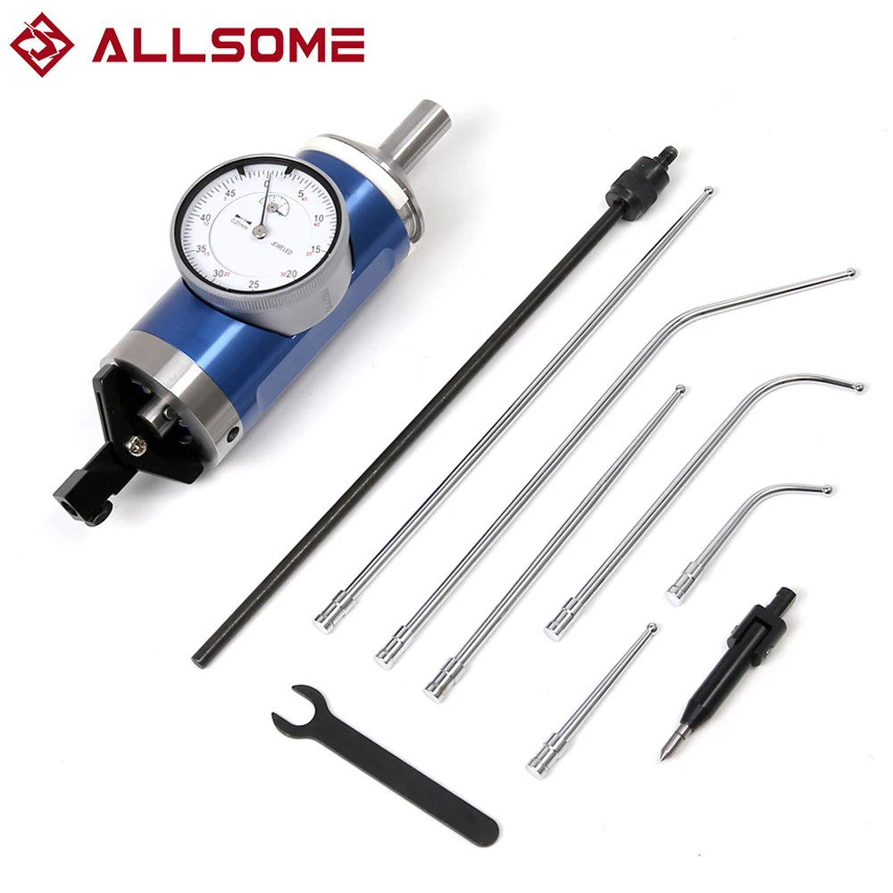 ALLSOME 0-3mm Coaxial Centering Indicator — Dial Test Center Finder for Milling with 0.01mm Accuracy