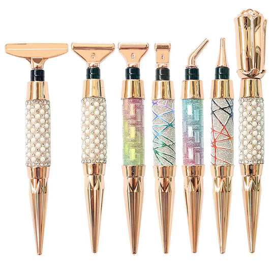 5D Diamond Painting Pen Kit – Glitter Sparkle Point Drill Pens for Cross Stitch, Embroidery, DIY Crafts & Nail Art