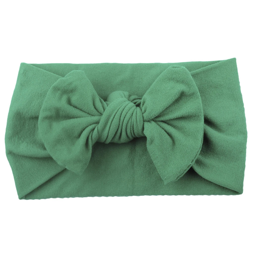 Baby Girls Rabbit Ear Bow Headband – Soft Knot Hairband for Newborns, Infants & Toddlers Photo Props