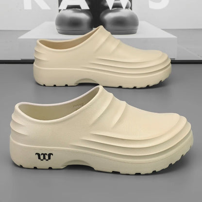 Men's Anti-Slip Chef Shoes - Waterproof Clog Sandals for Work, Garden, Beach & Casual Wear