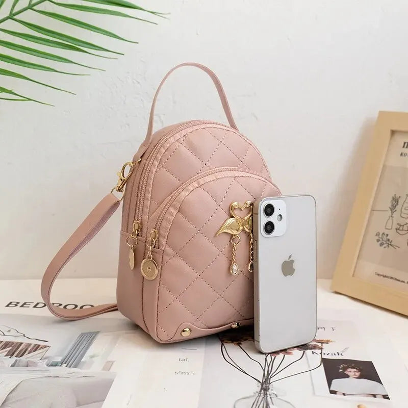 Rilibegan Women's Fashion Mini Backpack – Stylish Casual Handbag, Trendy Phone Pack for Women