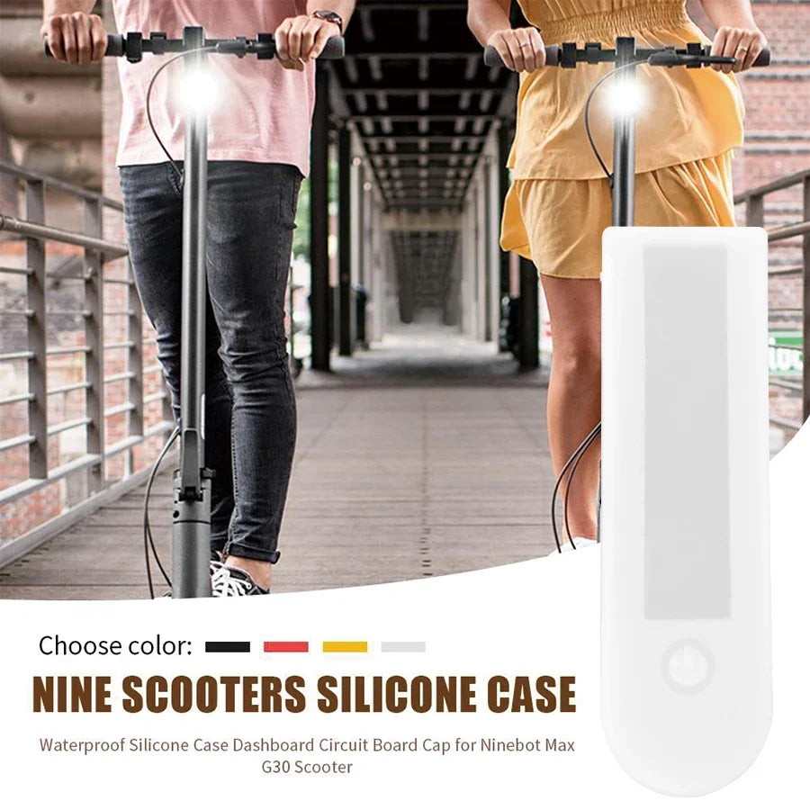 Dashboard Display Silicone Cover for Segway Ninebot G30/G30D Electric Scooter - Waterproof Protective Rubber Case