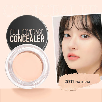 FOCALLURE Full Coverage Concealer Cream – Waterproof, Long-Lasting, Oil-Control & Lightweight Moisturizing Foundation Makeup