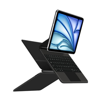 Backlit Magic Keyboard Case for iPad Pro 11/13" (2024 M4) & iPad Air M2 – Smart Folio Cover