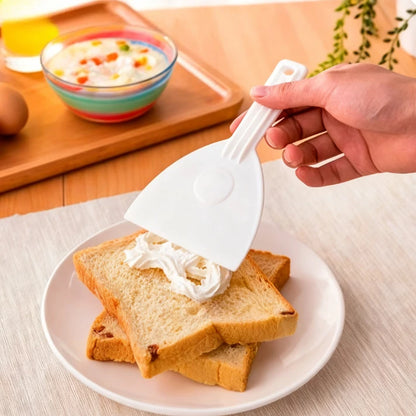 Cake Butter Dough Scraper Cutter Set – Plastic Baking Knife & Triangle Spatula for DIY Baking, Chocolate, Cream & Kitchen Use