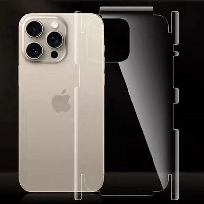 Hydrogel Back Film Screen Protector for iPhone 15 Pro Max & 16 Pro Max – Matte Clear Frame, Protective Film for iPhone 16 Plus