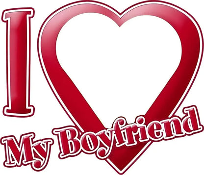 Couple Keychain Set – Custom “I Love My Boyfriend/Girlfriend” Keychains, Valentine’s Gift for Him & Her