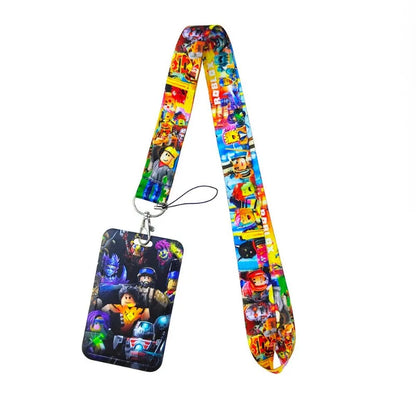 Roblox Mobile Phone Lanyard – Card Holder Key Accessory, Student Bus Card Anti-Loss Hard Shell Case, Decorative Item