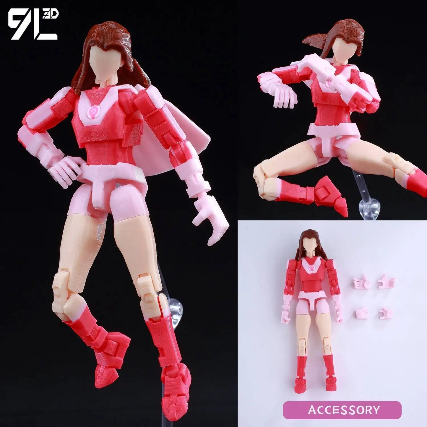 3D Printed Invincible 2.0 Superheroes Action Figures – Multi-Jointed Anime Toy Model Ornaments Gifts