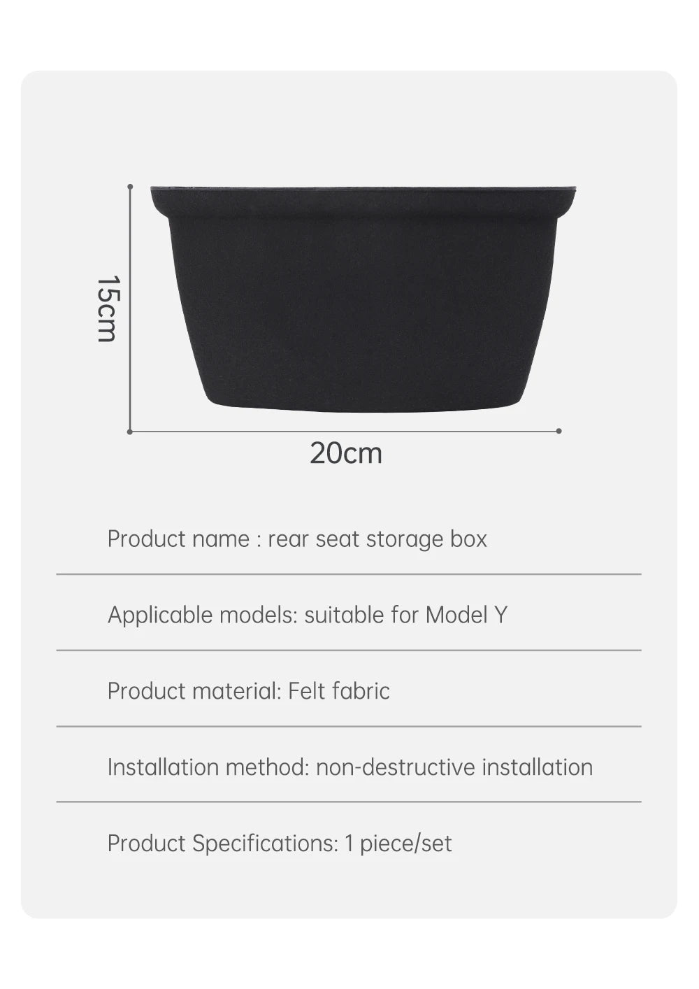YZ Storage Box for Tesla Model 3 & Model Y – Center Armrest Hidden Box & Cup Holder Organizer, 2023-2022 Car Accessories