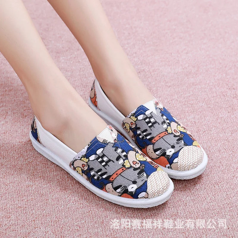 Women’s Summer Mesh Flat Shoes - Breathable Lightweight Slip-On Loafers & Casual Comfort Sneakers