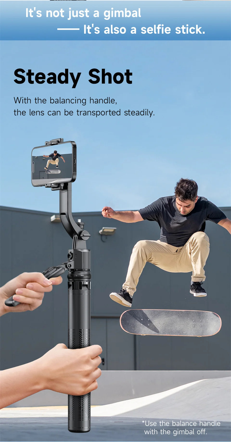 C17 360° Auto-Rotation Monopod – AI Tracking Tripod with Bluetooth Shutter, Fill Light & Wireless Selfie Stick for Phones