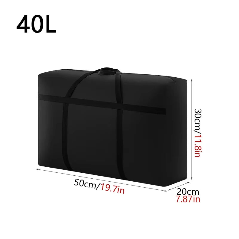 Extra Large Waterproof Moving Luggage Bag - Foldable Large Capacity Travel, Laundry & Quilt Storage Organizer