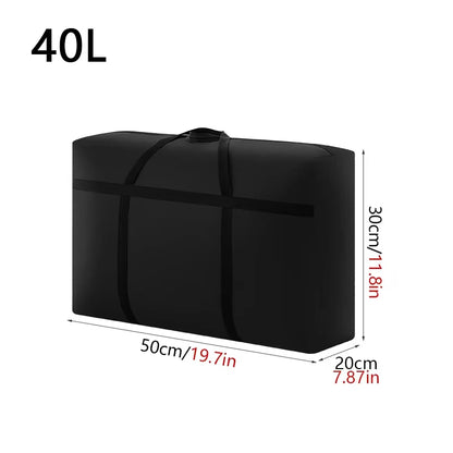 Extra Large Waterproof Moving Luggage Bag - Foldable Large Capacity Travel, Laundry & Quilt Storage Organizer