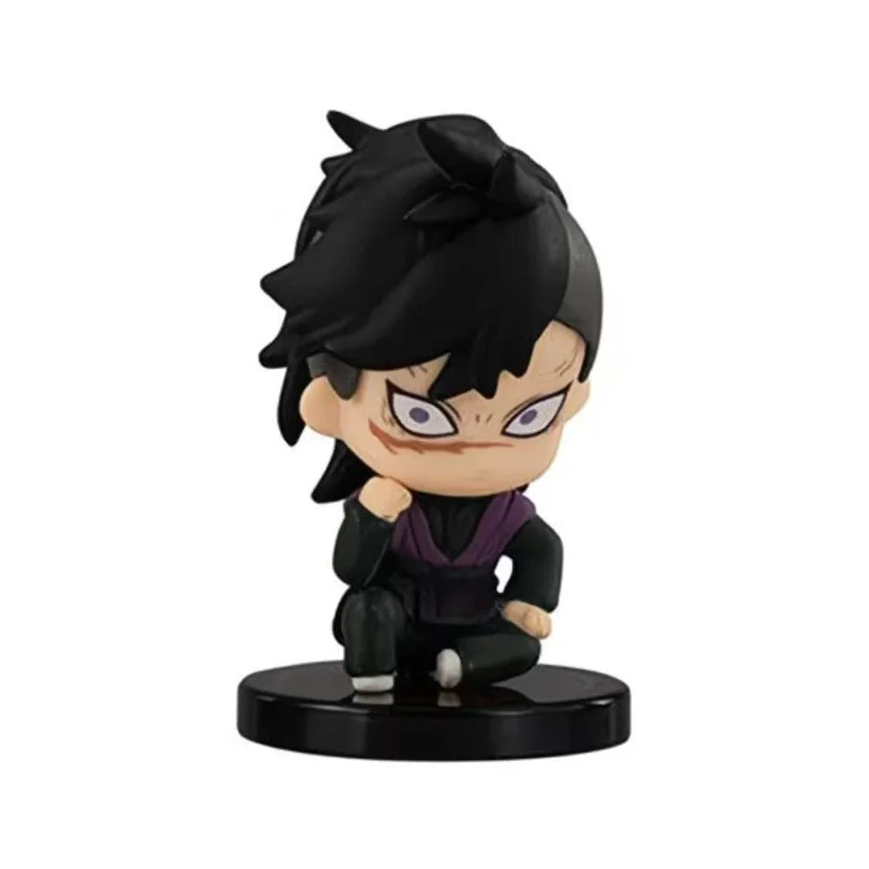 5PCS Q-Version Demon Slayer Sitting Ghost Dolls – Tanjiro, Nezuko, Inosuke PVC Figure Toys for Gifts
