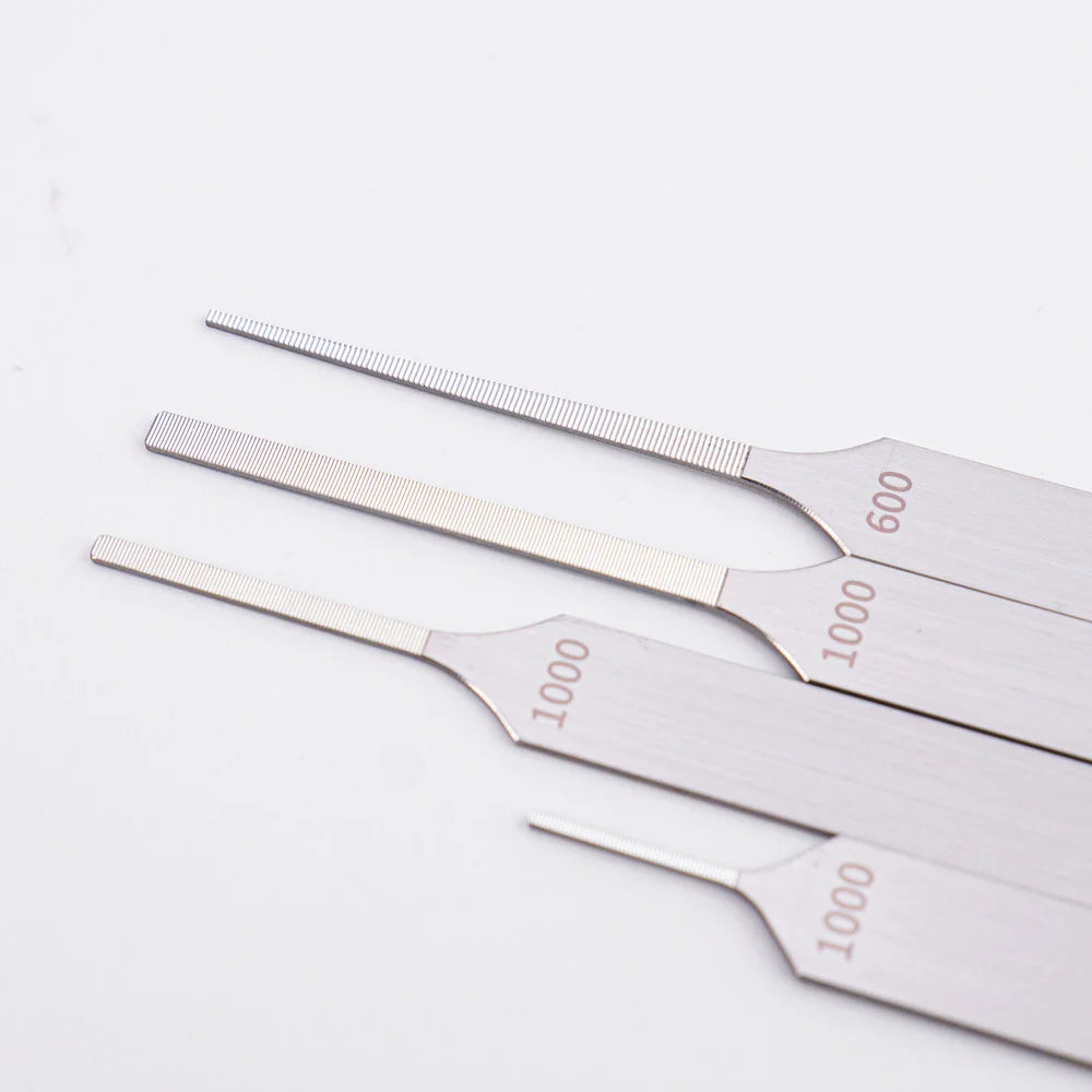 Double-Sided Model Sanding File – 1mm-3mm Narrow Nose for Deep Crevices and Small Model Parts