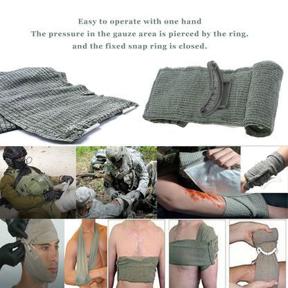 4/6 Inch Israeli Emergency Bandage — Traumatic Hemostatic Compression Dressing for First Aid, Tactical & IFAK Use