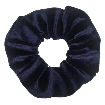 10/6/1Pcs Velvet Hair Scrunchies Set for Women – Solid Color Elastic Ponytail Hair Bands & Headband Accessories (Black Pack)