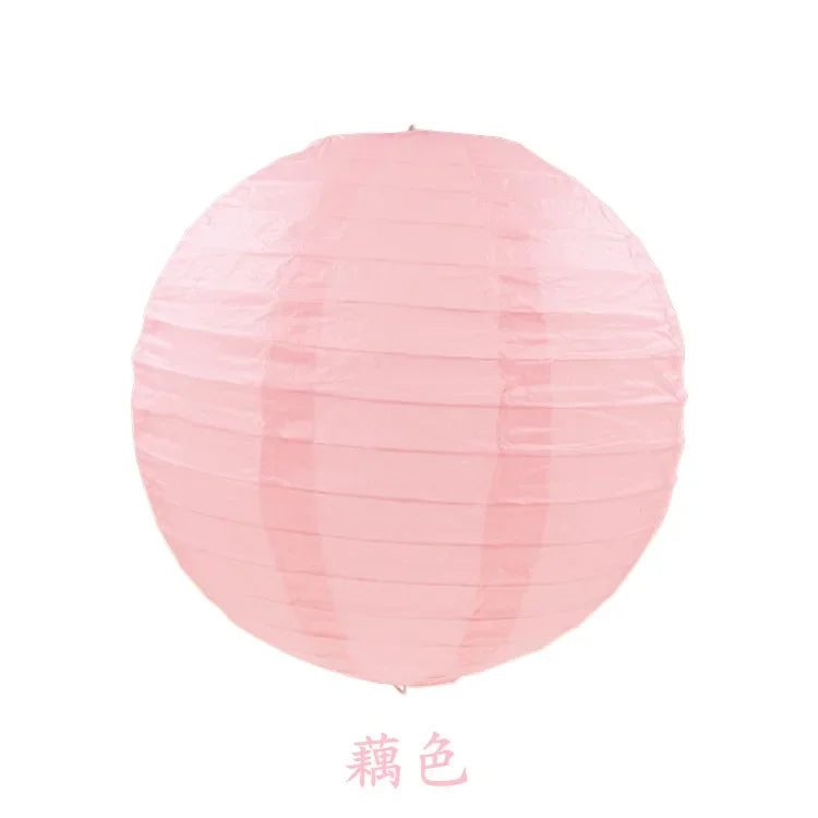 Round Paper Lanterns for Birthday Wedding Party Decor, DIY Hanging Lampion Balls, 4/6/8/10/12/14/16 Inch Craft Supplies