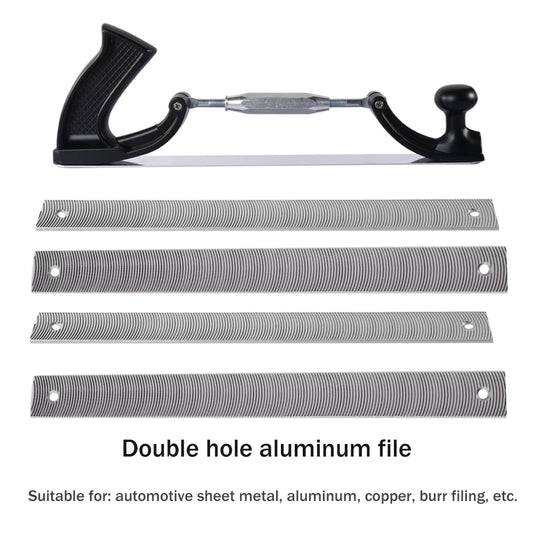 Adjustable Milled Tooth File Holder – Curved Steel Dent Repair Tool for Car Body Panel Polishing & Metal Surface Finishing