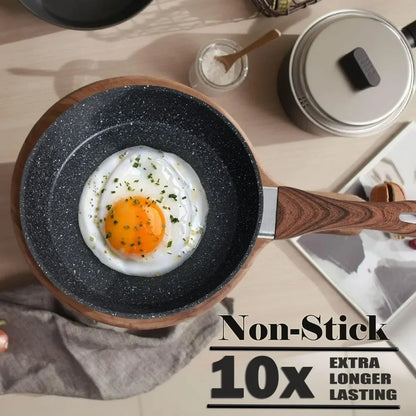 12 Piece Granite Black Nonstick Cookware Set - Induction Ready Pots and Pans