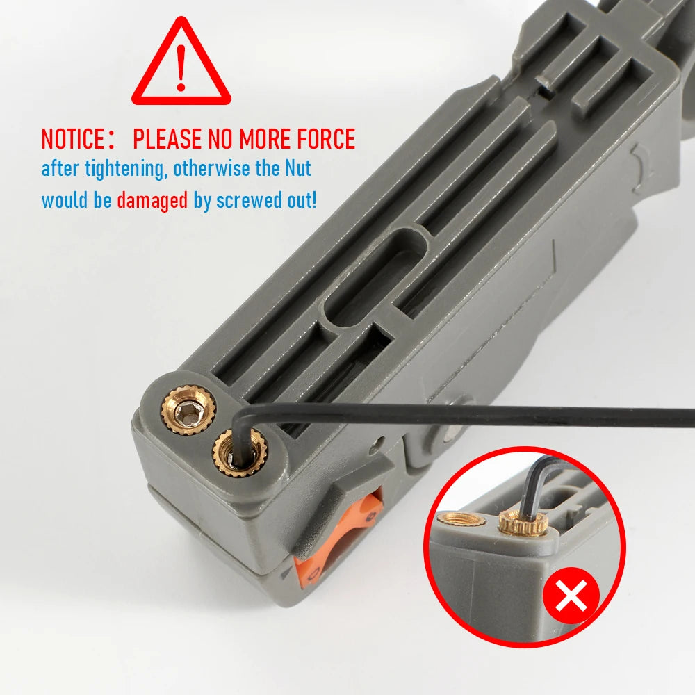 Wire Stripping Pliers - Stainless Steel Insulated Cable Stripper with Hex Wrench for Electrical Work