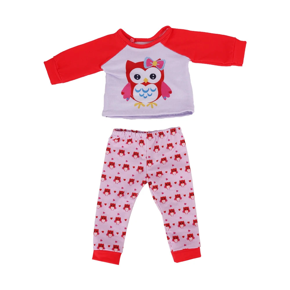 Doll Clothes Multi-Style Daily Set – Pajamas & Home Wear for 43cm Born Baby Dolls & 18-Inch American Dolls, Our Generation Toy Gift