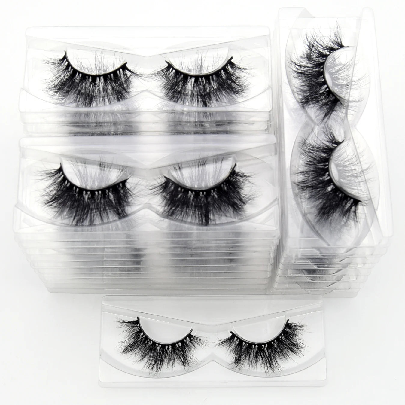 Visofree 3D Mink Eyelashes – 30/40/100 Pairs Handmade Full Strip Lashes with Tray, Cruelty-Free False Lashes for Makeup