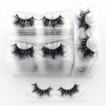 Visofree 3D Mink Eyelashes – 30/40/100 Pairs Handmade Full Strip Lashes with Tray, Cruelty-Free False Lashes for Makeup