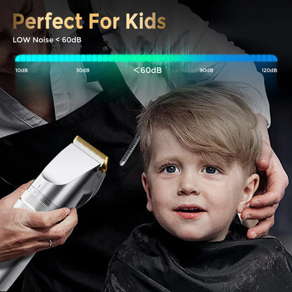 Sejoy Professional Hair Clippers for Men – Cordless Barber Clipper & Rechargeable Beard Trimmer