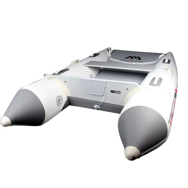 AQUA MARINA AIRCAT Inflatable Boat – Double Tube Catamaran Dinghy Raft with Drop Stitch Floor for Fishing & Water Sports