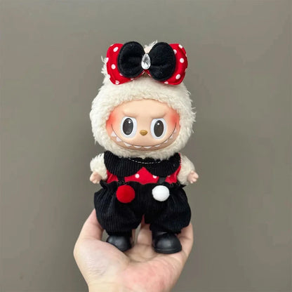 15-17CM Labubu Mini Doll Clothes – V1-V3 Cosplay Sports & Leisure Outfit Accessories, Gift Set
