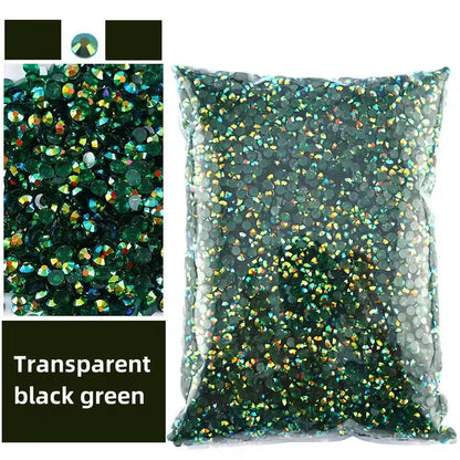 Jelly AB Resin Rhinestones 2-6mm — Non-Hotfix Flat Back Plastic Crystals & Strass Glitters, Large Pack