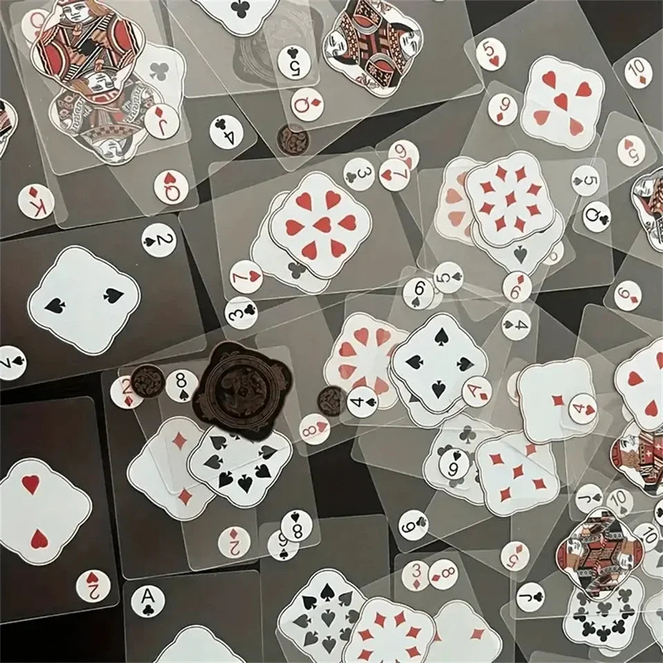Waterproof Transparent PVC Playing Cards Set — Durable Box for Poker, Blackjack & Euchre Games
